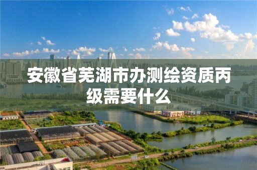 安徽省芜湖市办测绘资质丙级需要什么