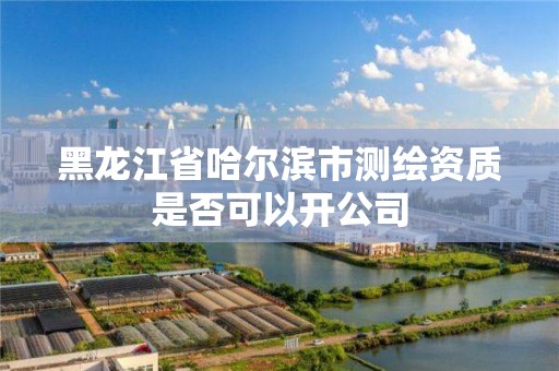 黑龙江省哈尔滨市测绘资质是否可以开公司