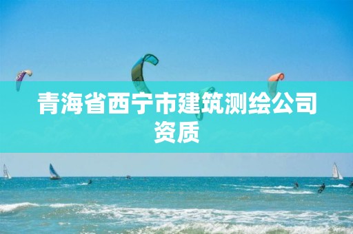 青海省西宁市建筑测绘公司资质