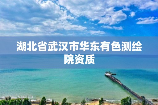 湖北省武汉市华东有色测绘院资质