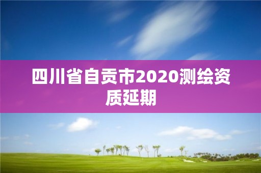 四川省自贡市2020测绘资质延期