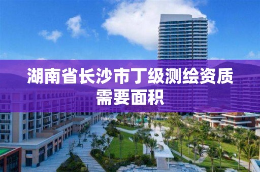 湖南省长沙市丁级测绘资质需要面积