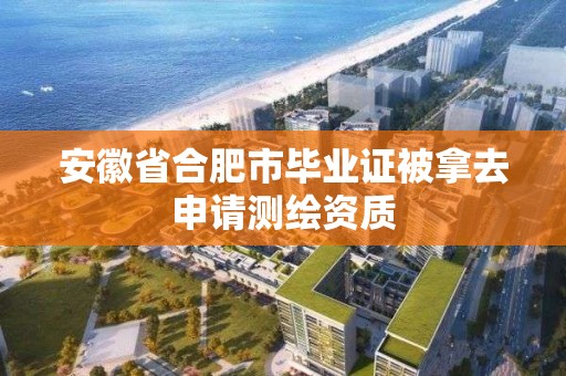 安徽省合肥市毕业证被拿去申请测绘资质