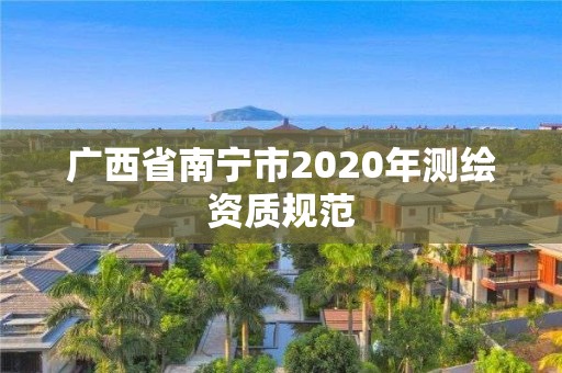 广西省南宁市2020年测绘资质规范