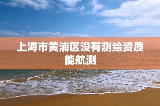 上海市黄浦区没有测绘资质能航测