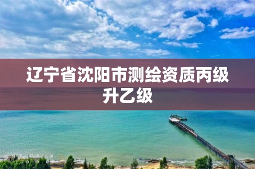 辽宁省沈阳市测绘资质丙级升乙级