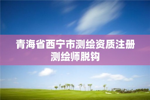 青海省西宁市测绘资质注册测绘师脱钩