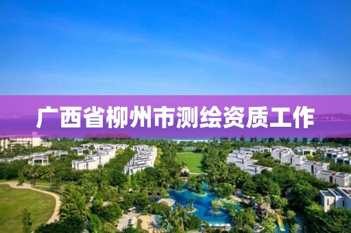 广西省柳州市测绘资质工作