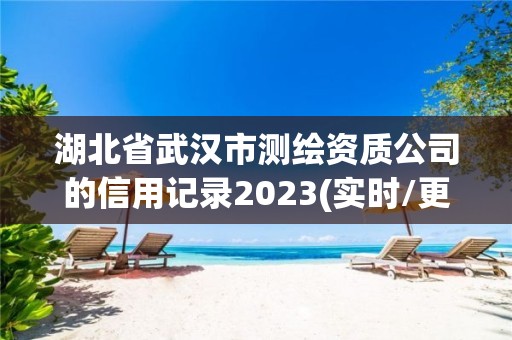 湖北省武汉市测绘资质公司的信用记录2023(实时/更新中)