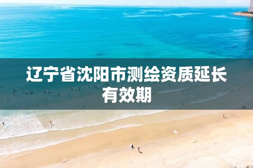 辽宁省沈阳市测绘资质延长有效期