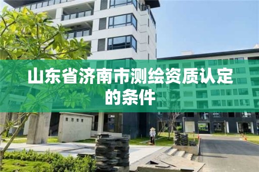 山东省济南市测绘资质认定的条件