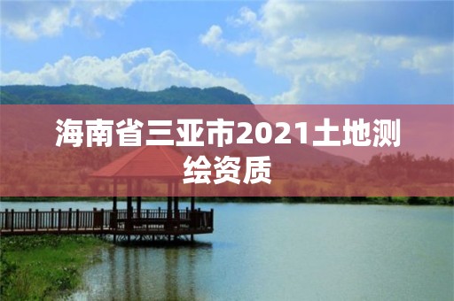 海南省三亚市2021土地测绘资质