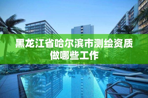 黑龙江省哈尔滨市测绘资质做哪些工作