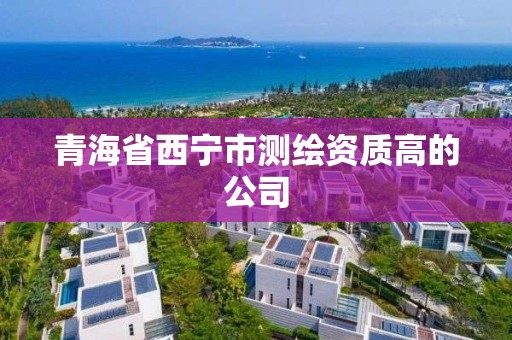 青海省西宁市测绘资质高的公司