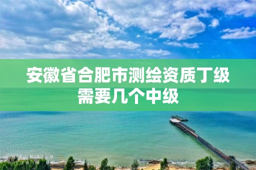 安徽省合肥市测绘资质丁级需要几个中级