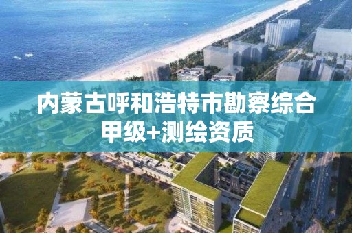 内蒙古呼和浩特市勘察综合甲级+测绘资质