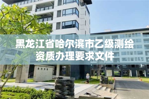 黑龙江省哈尔滨市乙级测绘资质办理要求文件