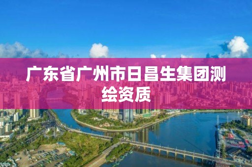 广东省广州市日昌生集团测绘资质