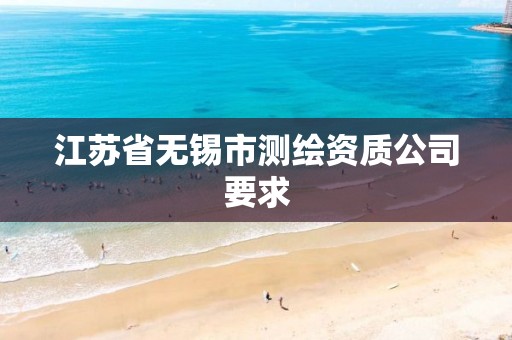 江苏省无锡市测绘资质公司要求