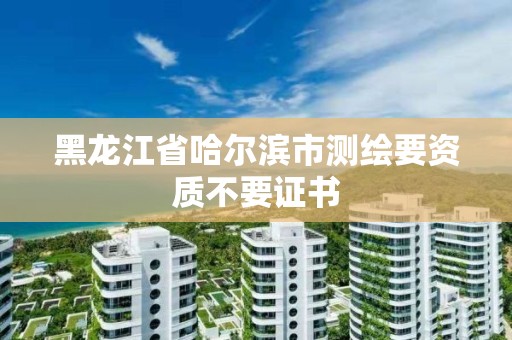 黑龙江省哈尔滨市测绘要资质不要证书