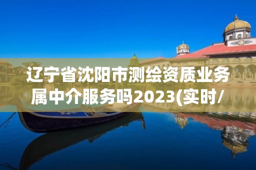 辽宁省沈阳市测绘资质业务属中介服务吗2023(实时/更新中)