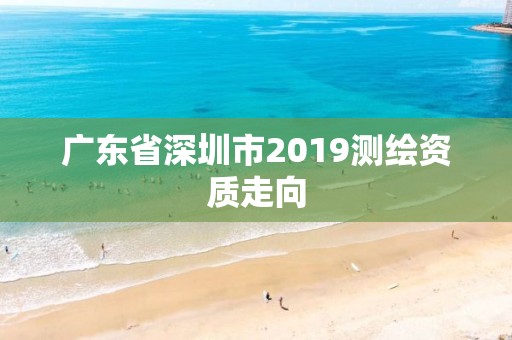 广东省深圳市2019测绘资质走向