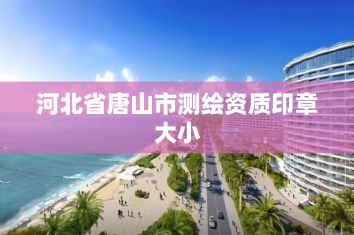 河北省唐山市测绘资质印章大小