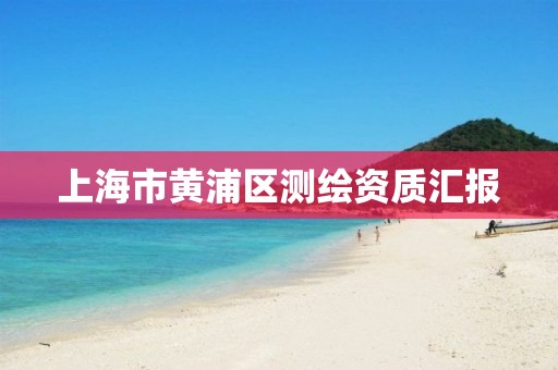 上海市黄浦区测绘资质汇报