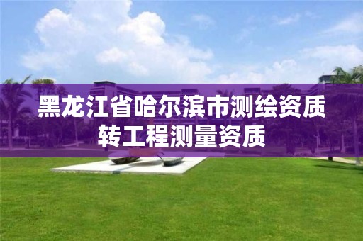 黑龙江省哈尔滨市测绘资质转工程测量资质