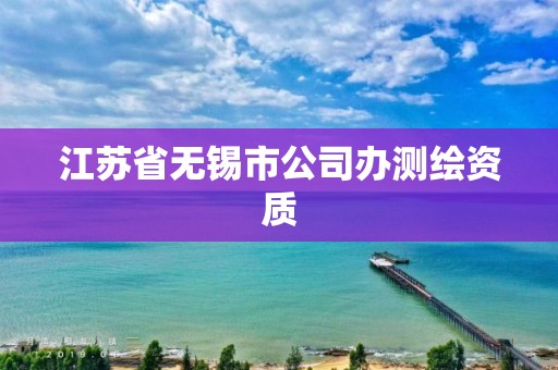 江苏省无锡市公司办测绘资质