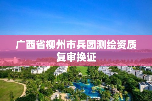 广西省柳州市兵团测绘资质复审换证