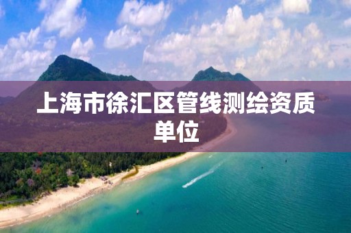 上海市徐汇区管线测绘资质单位