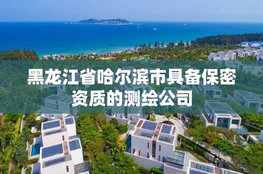 黑龙江省哈尔滨市具备保密资质的测绘公司