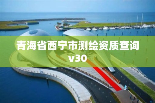 青海省西宁市测绘资质查询v30