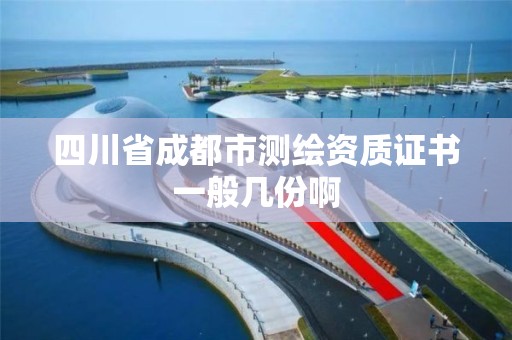 四川省成都市测绘资质证书一般几份啊