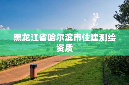 黑龙江省哈尔滨市住建测绘资质