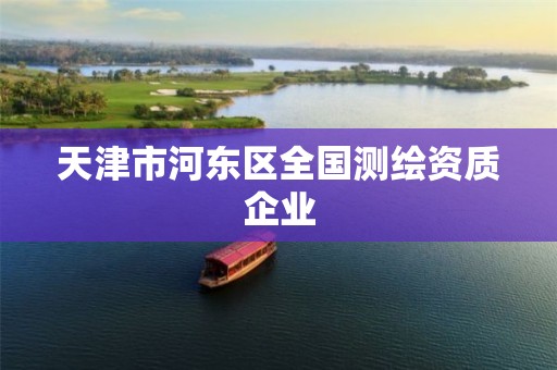 天津市河东区全国测绘资质企业