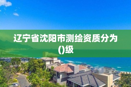 辽宁省沈阳市测绘资质分为()级