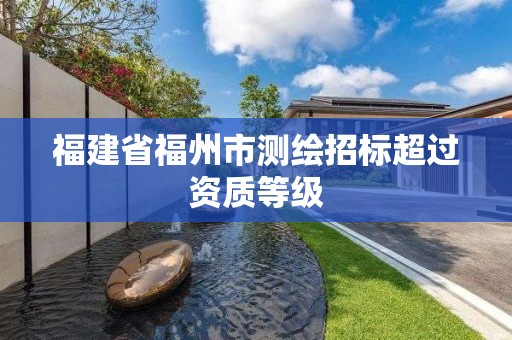 福建省福州市测绘招标超过资质等级