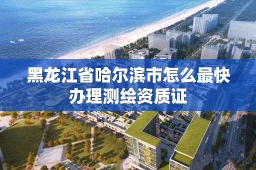 黑龙江省哈尔滨市怎么最快办理测绘资质证