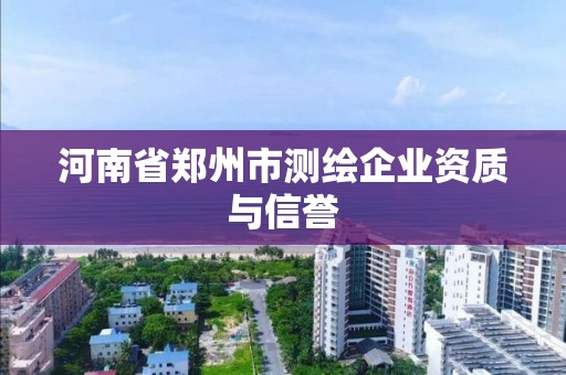 河南省郑州市测绘企业资质与信誉