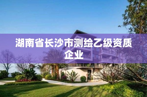 湖南省长沙市测绘乙级资质企业