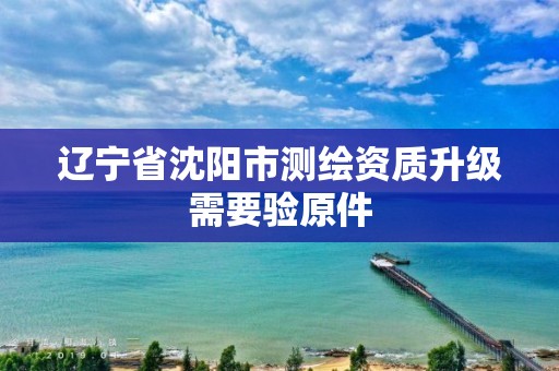 辽宁省沈阳市测绘资质升级需要验原件