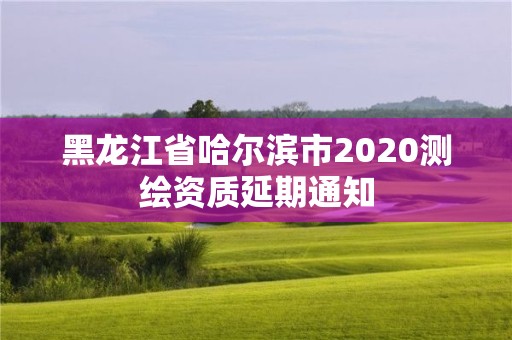 黑龙江省哈尔滨市2020测绘资质延期通知