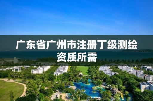 广东省广州市注册丁级测绘资质所需