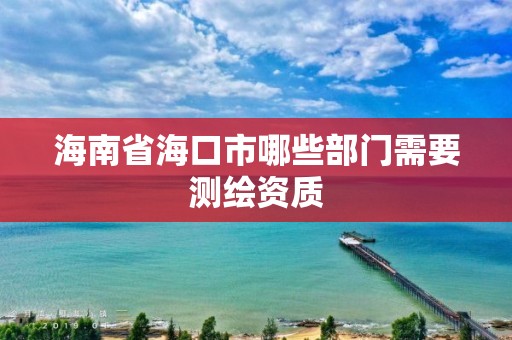 海南省海口市哪些部门需要测绘资质