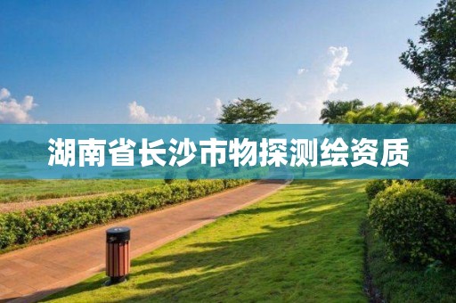 湖南省长沙市物探测绘资质