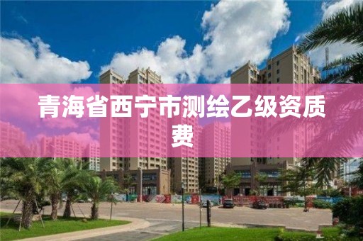 青海省西宁市测绘乙级资质费