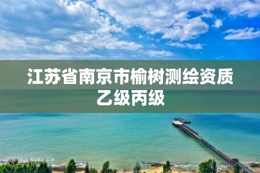 江苏省南京市榆树测绘资质乙级丙级