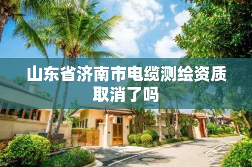 山东省济南市电缆测绘资质取消了吗